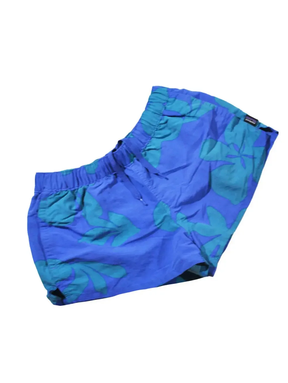 Patagonia Surf Beach Swim Hawaiian Blue Shorts Size Women's Small